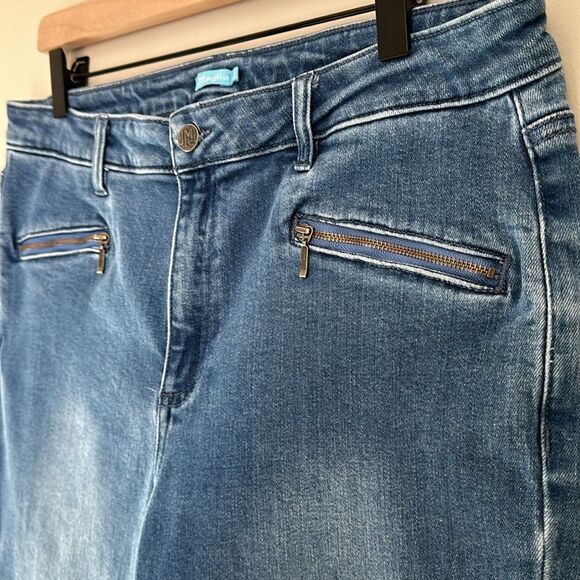 J.McLaughlin Women’s Skinny Treva Jean Medium Blue Denim Zip Pockets Size 12 - Picture 11 of 14